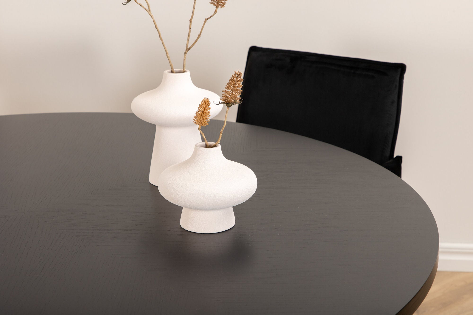 Venture Home Copenhagen - spisebord round - Black / Black+Petra stol - Distressed Copper / Black Velvet_4