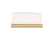 Venture Home Ivy Ottoman - Woodlook /  White boucle