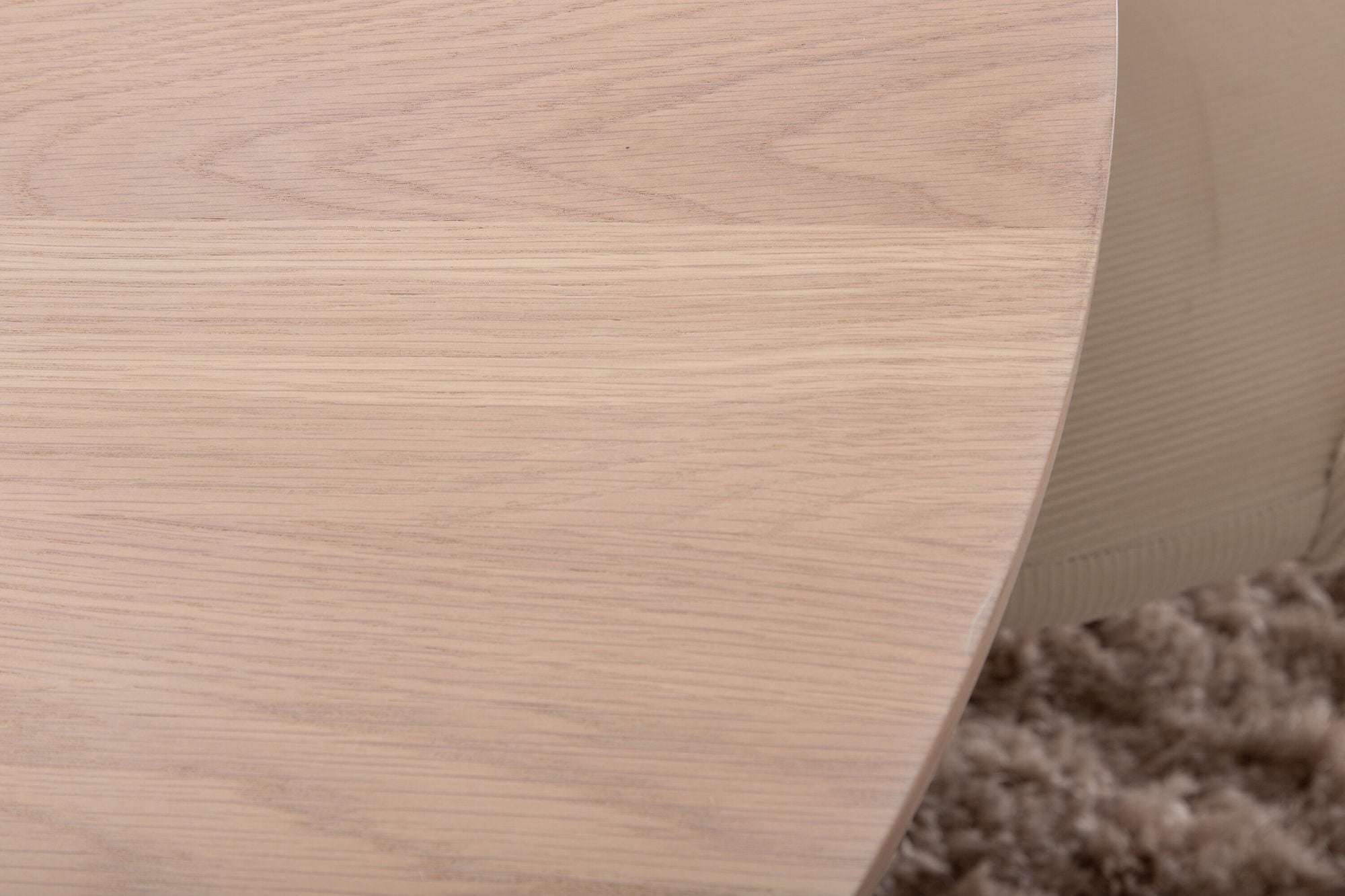 Venture Home Bianca rund spisebord , White Wash Black Veneer+Velvet Spisebordsstol Corduroy , Beige Black_4