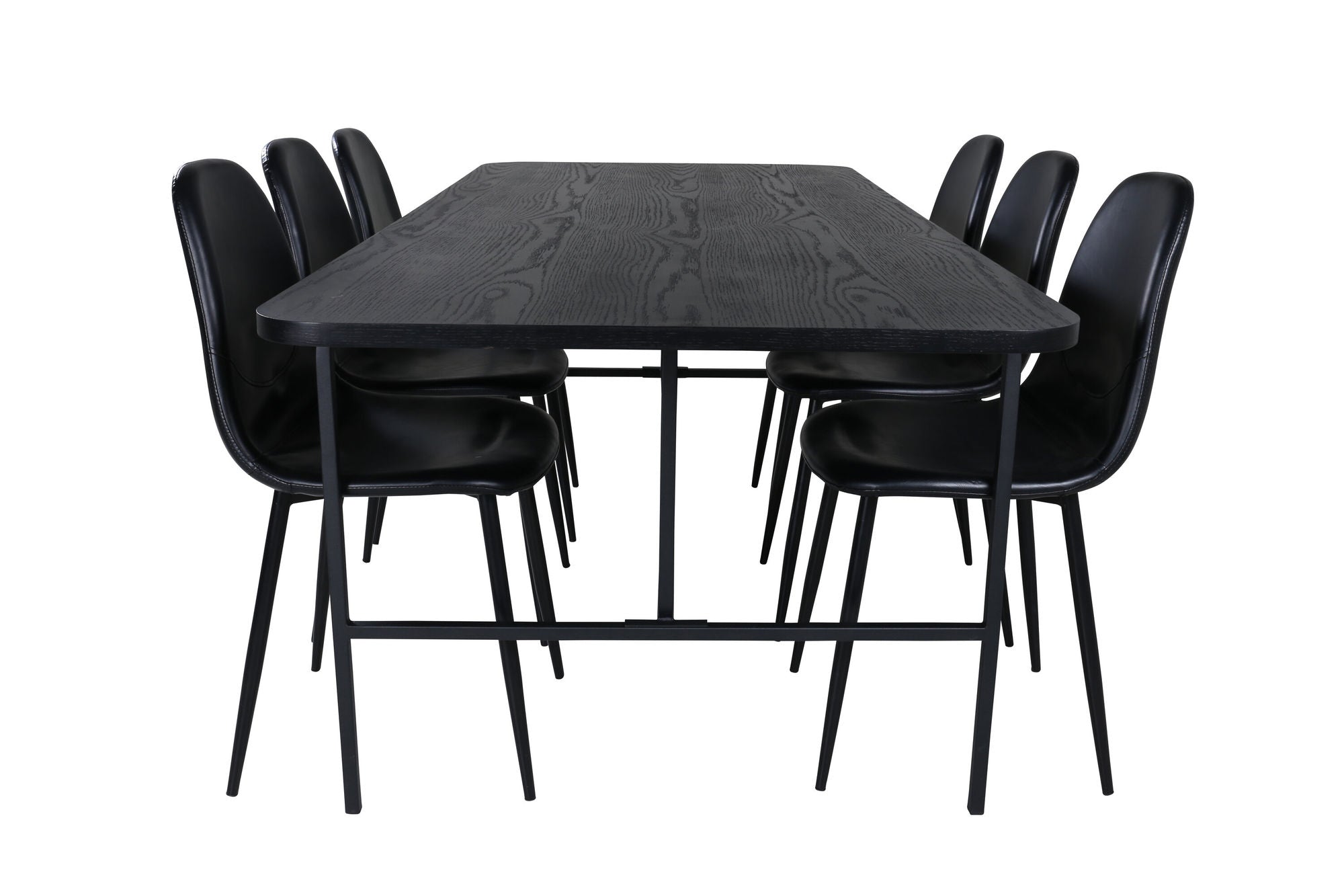 Venture Home Uno spisebord , Black Black Veneer+Polar Spisebordsstol , Black Black_6
