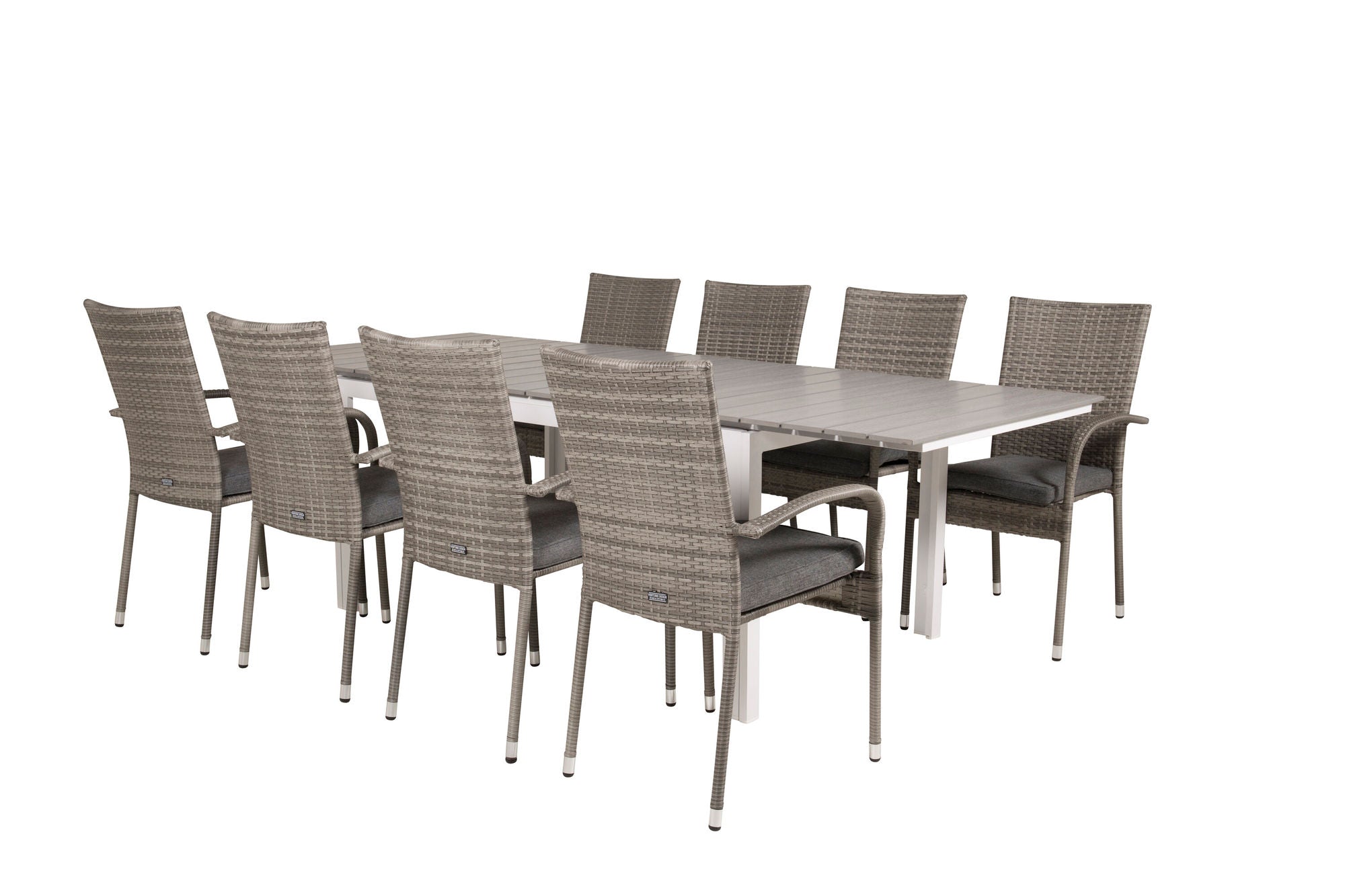 Venture Home Levels bord 160/240 - White/Grey - Anna stol - Grey 8
