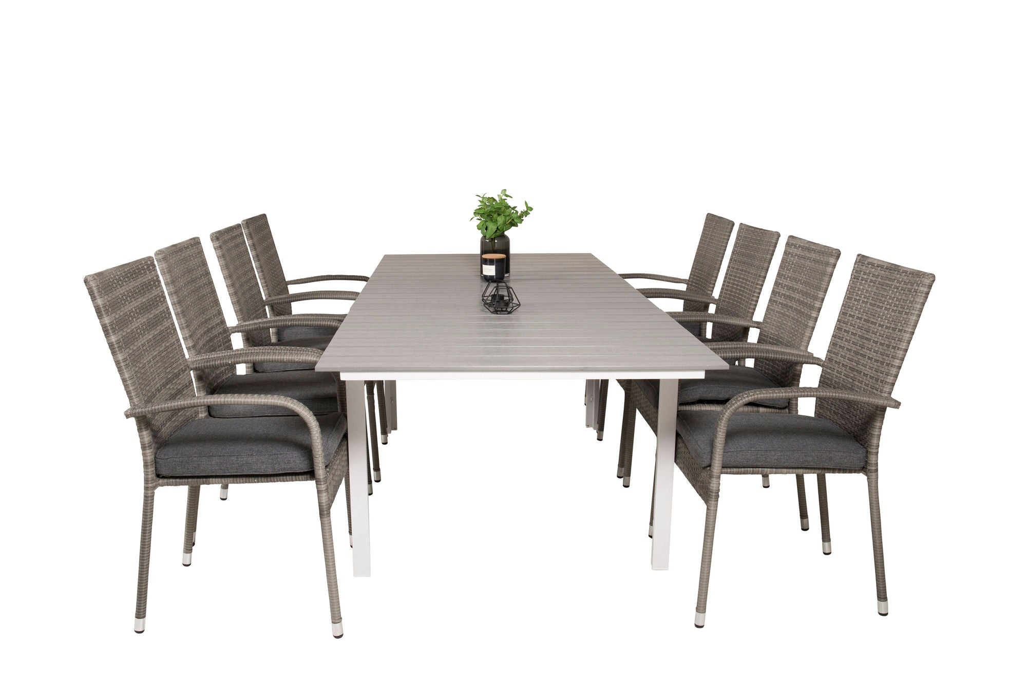 Venture Home Levels bord 160/240 - White/Grey - Anna stol - Grey 8