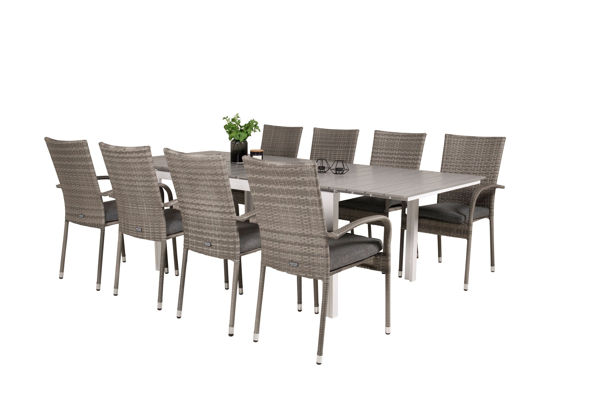 Venture Home Levels bord 160/240 - White/Grey - Anna stol - Grey 8