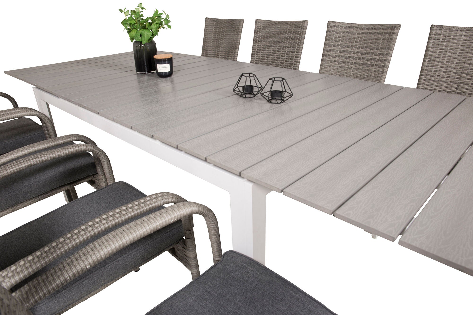 Venture Home Levels bord 160/240 - White/Grey - Anna stol - Grey 8