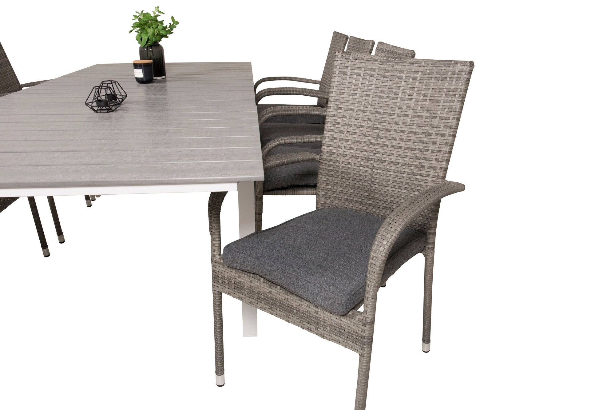 Venture Home Levels bord 160/240 - White/Grey - Anna stol - Grey 8
