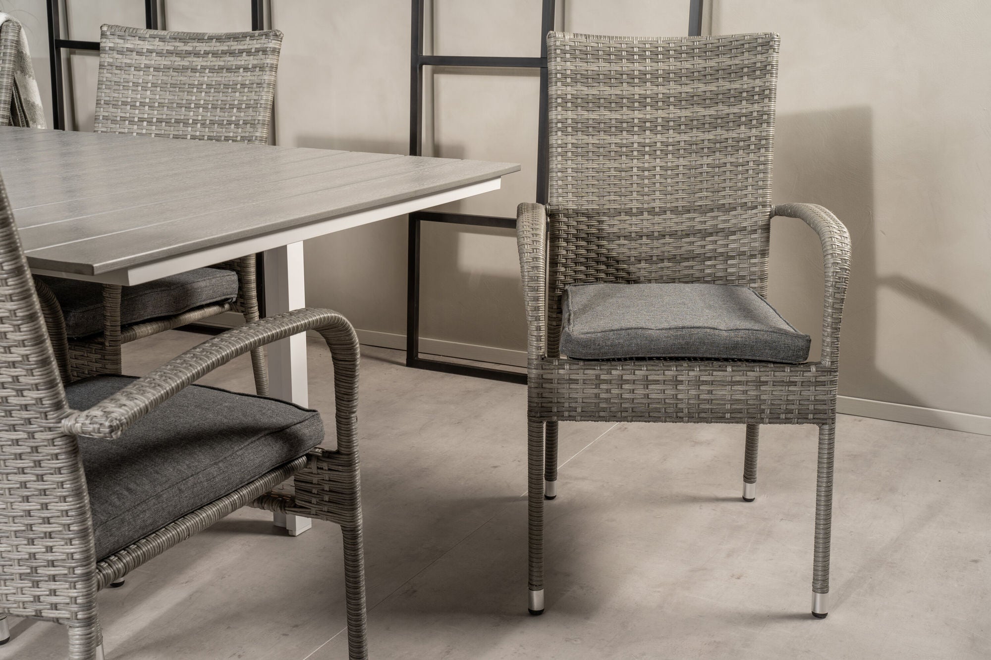 Venture Home Levels bord 160/240 - White/Grey - Anna stol - Grey 8