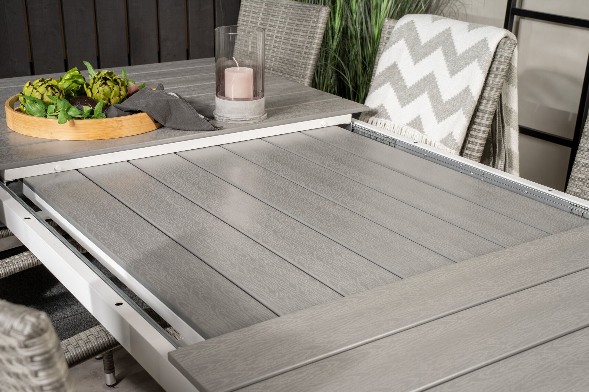 Venture Home Levels bord 160/240 - White/Grey - Anna stol - Grey 8