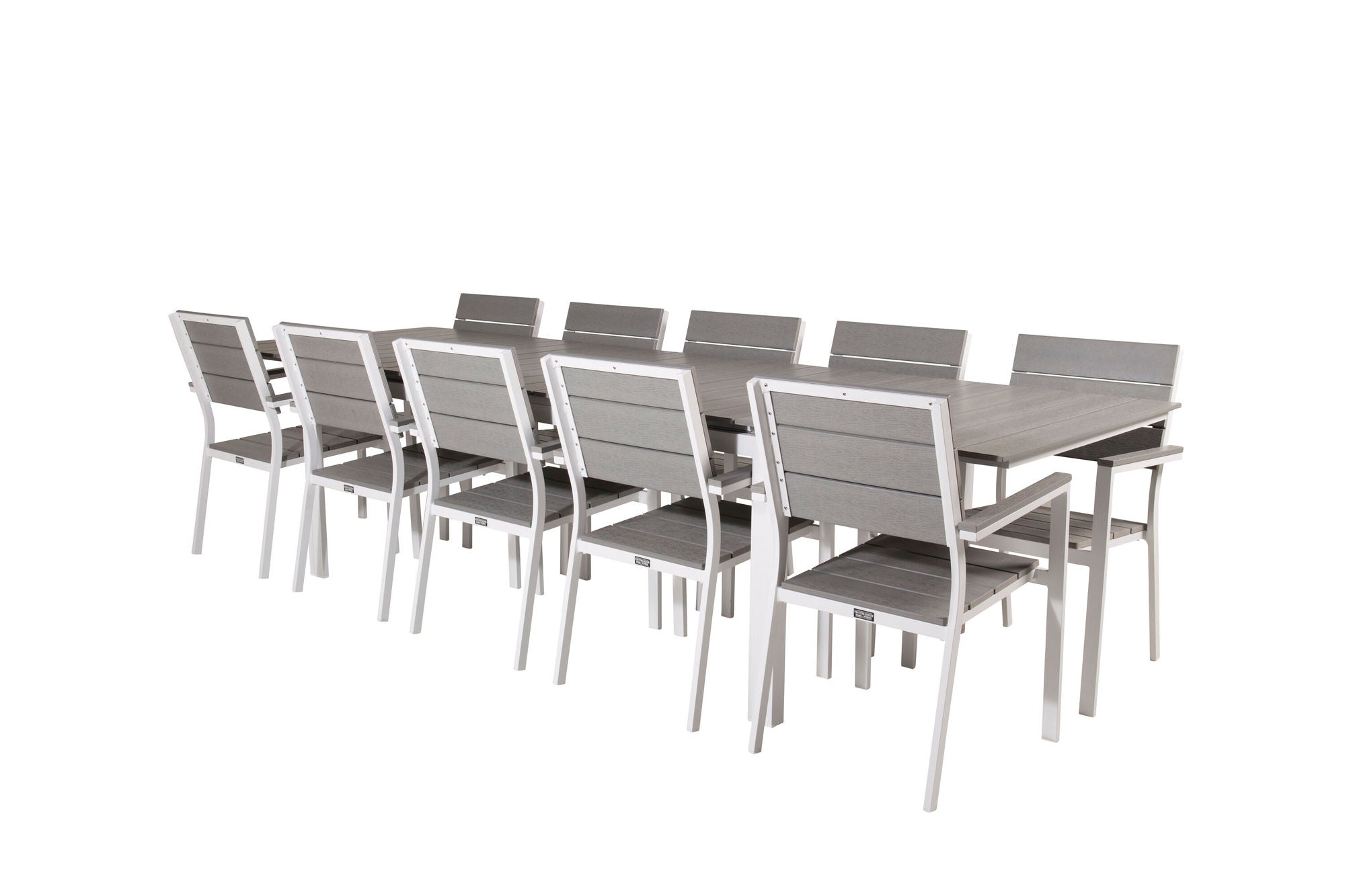 Venture Home Levels bord 229/310 - White/Grey - Levels stol (stackable) - White Alu / Grey Aintwood 10