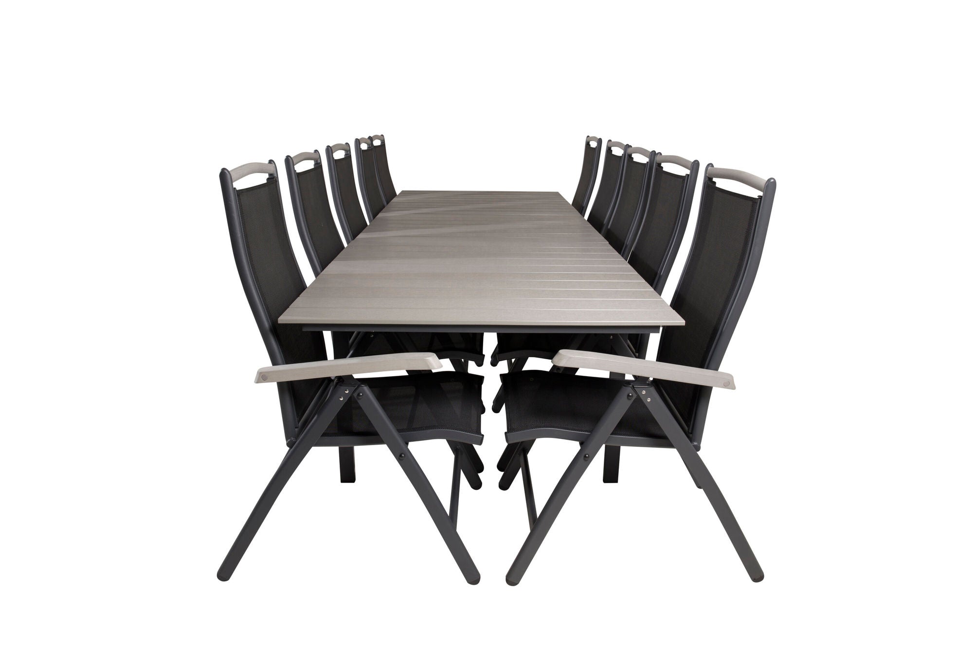Venture Home Levels bord 229/310 - Black/Grey - Albany 5:pos stol - Black/Black 10