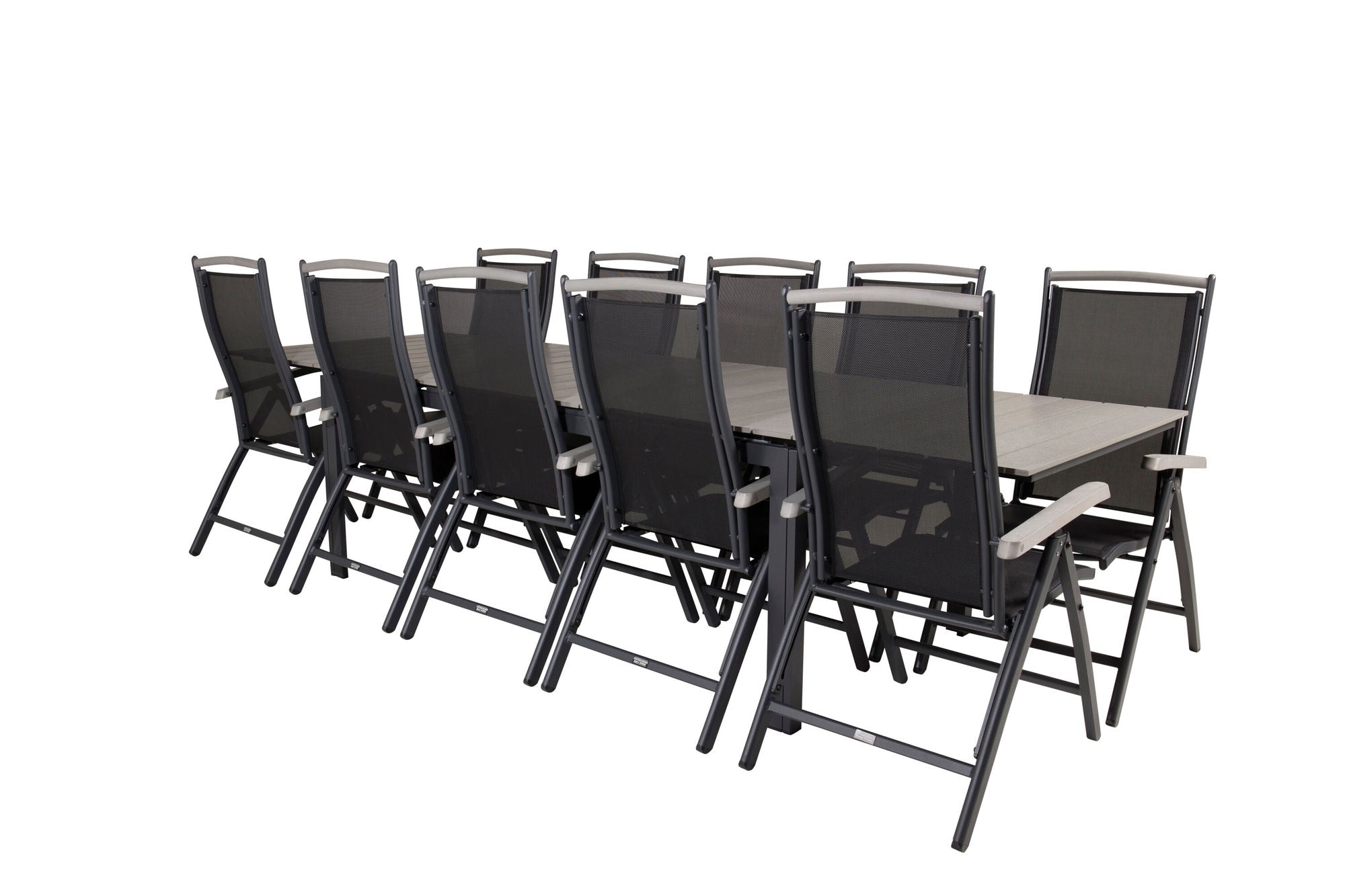 Venture Home Levels bord 229/310 - Black/Grey - Albany 5:pos stol - Black/Black 10