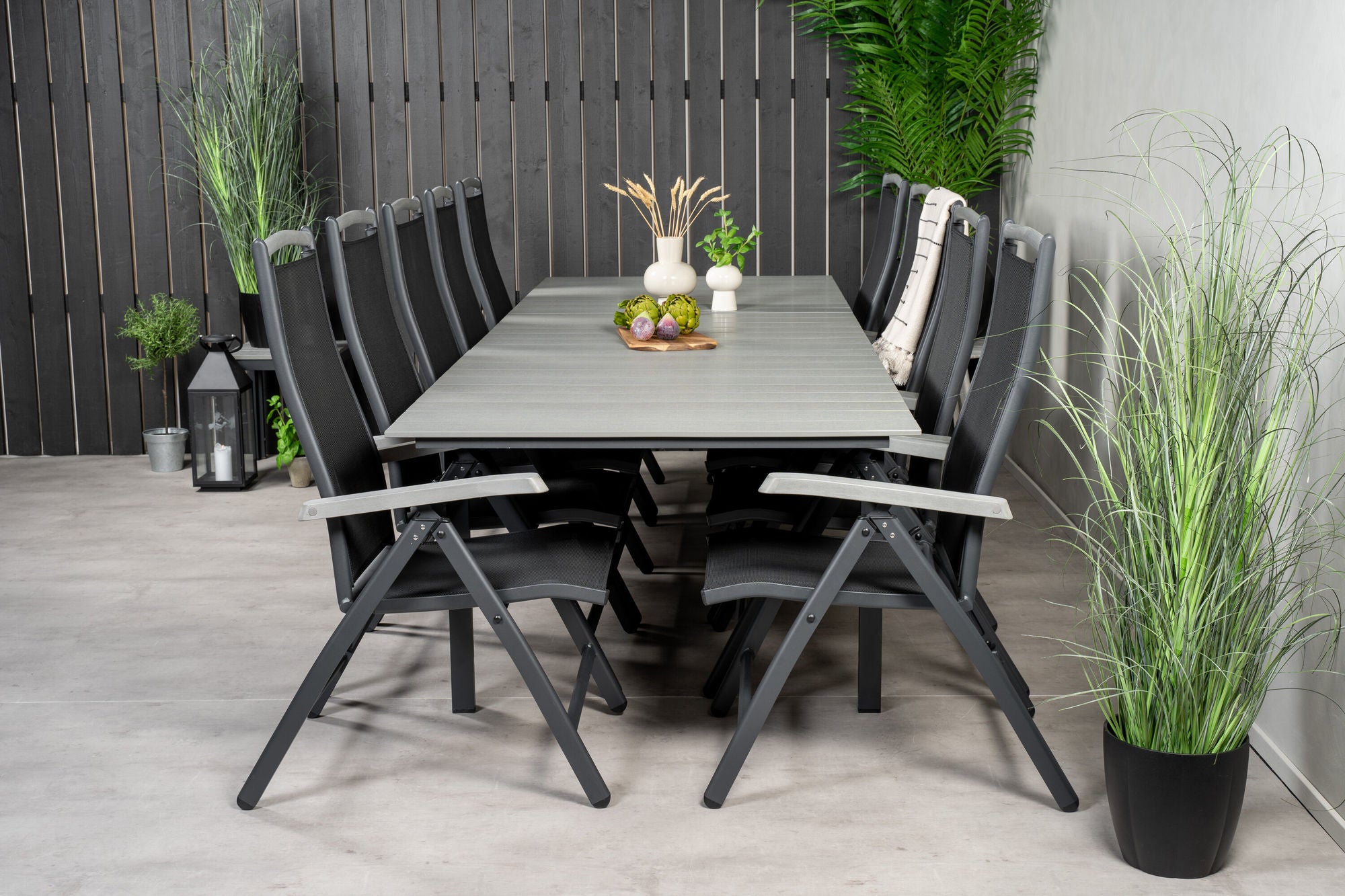 Venture Home Levels bord 229/310 - Black/Grey - Albany 5:pos stol - Black/Black 10