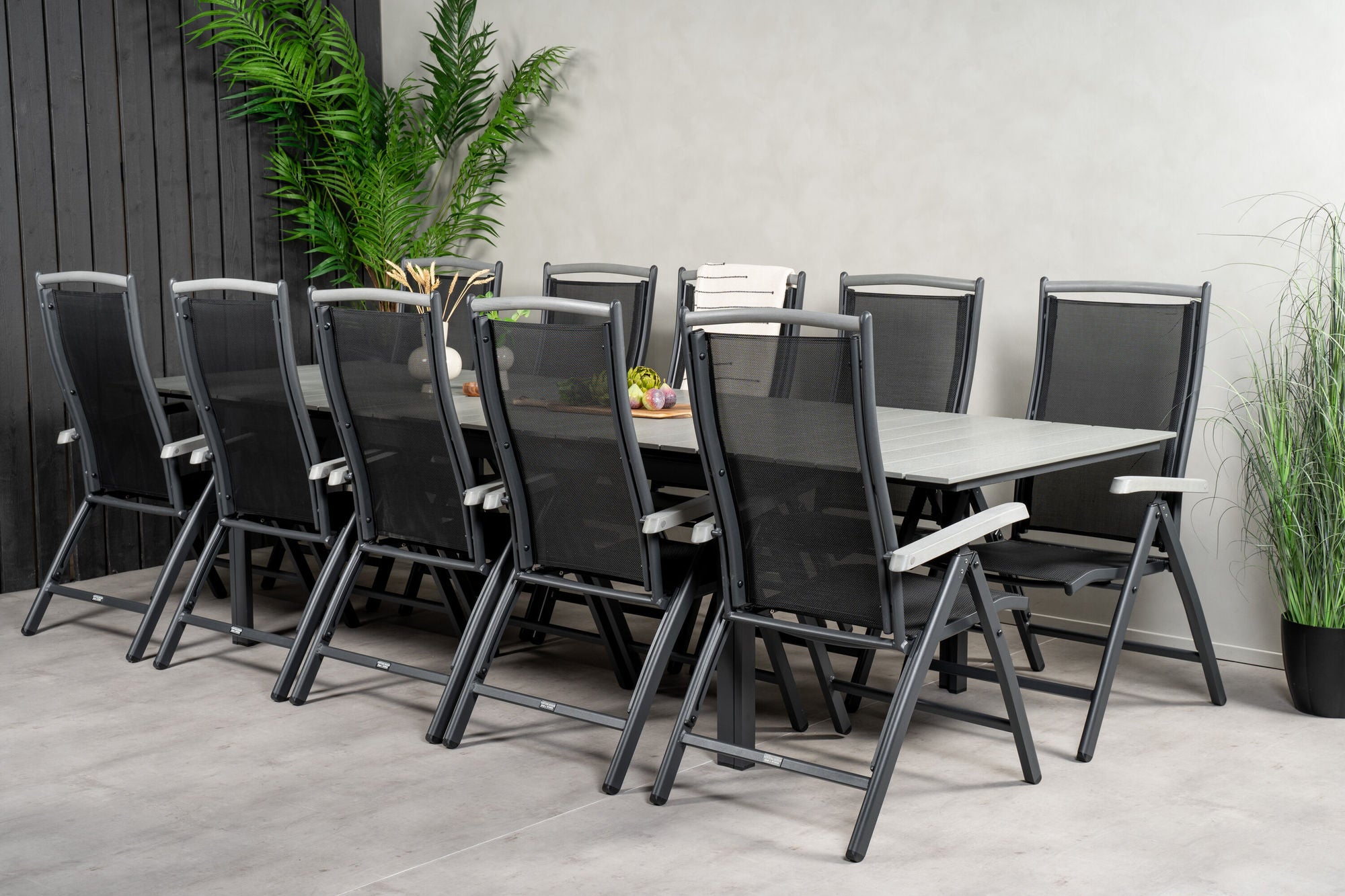 Venture Home Levels bord 229/310 - Black/Grey - Albany 5:pos stol - Black/Black 10