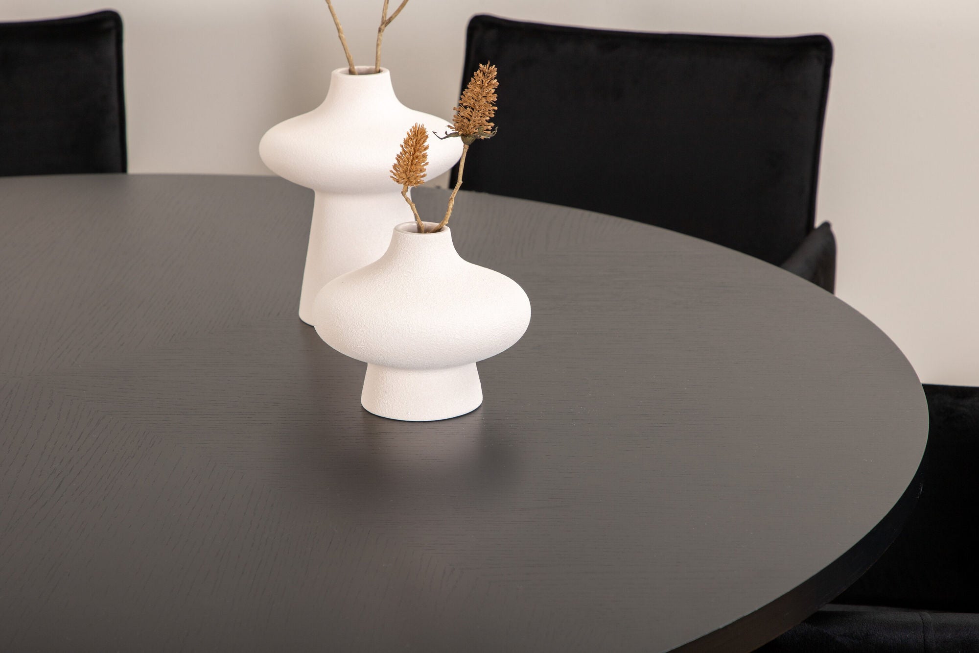 Venture Home Copenhagen - spisebord round - Black / Black+Petra stol - Black / Black Velvet_6