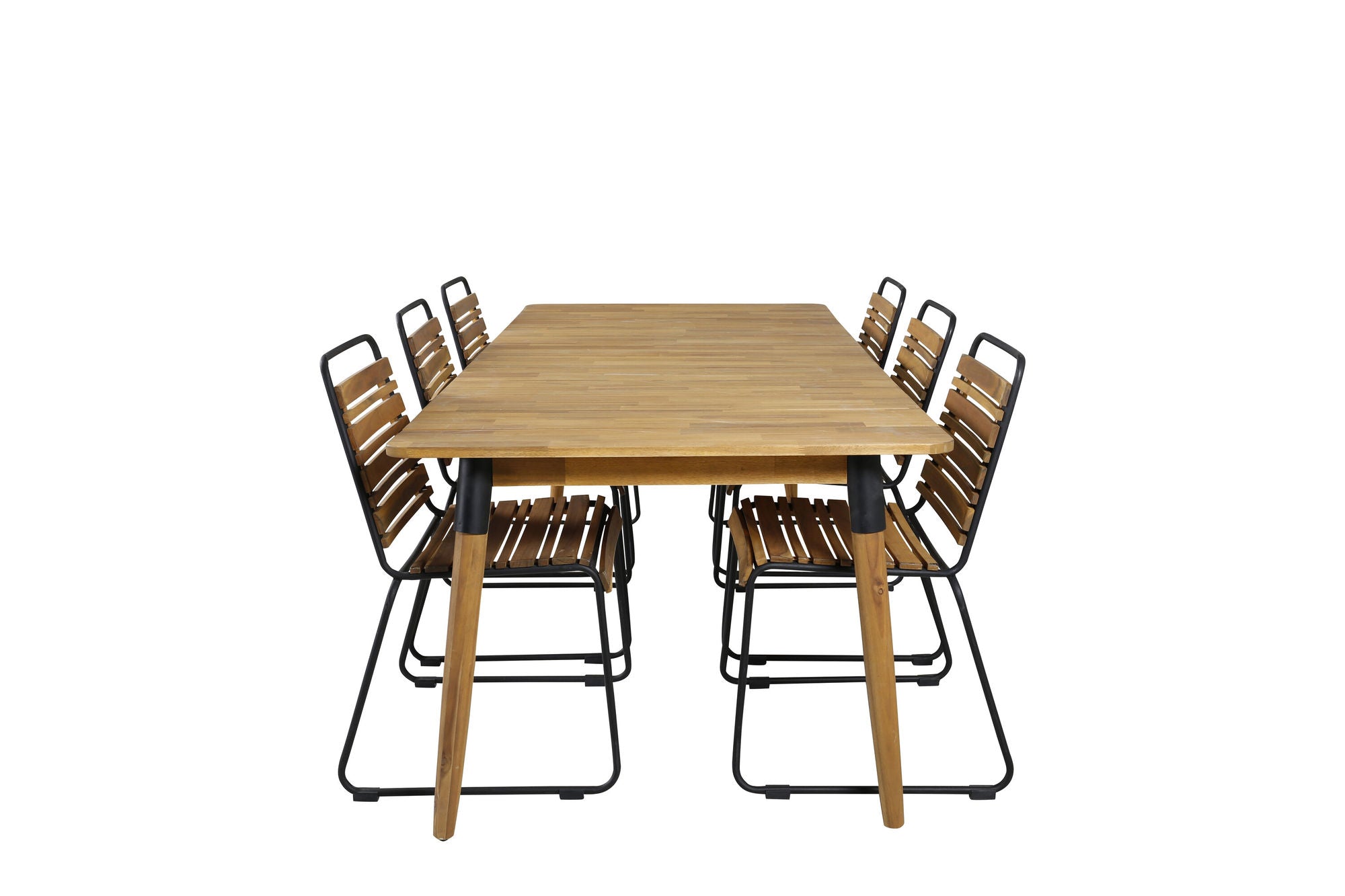 Venture Home Julian spisebord - Acasia - 210*100cm+Bois Spisebordsstol - Black Alu / Acacia_6