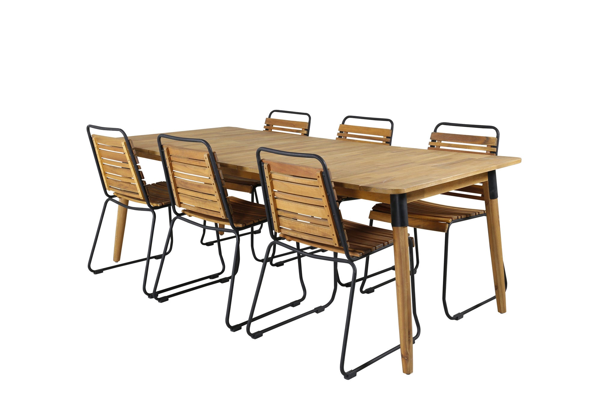 Venture Home Julian spisebord - Acasia - 210*100cm+Bois Spisebordsstol - Black Alu / Acacia_6