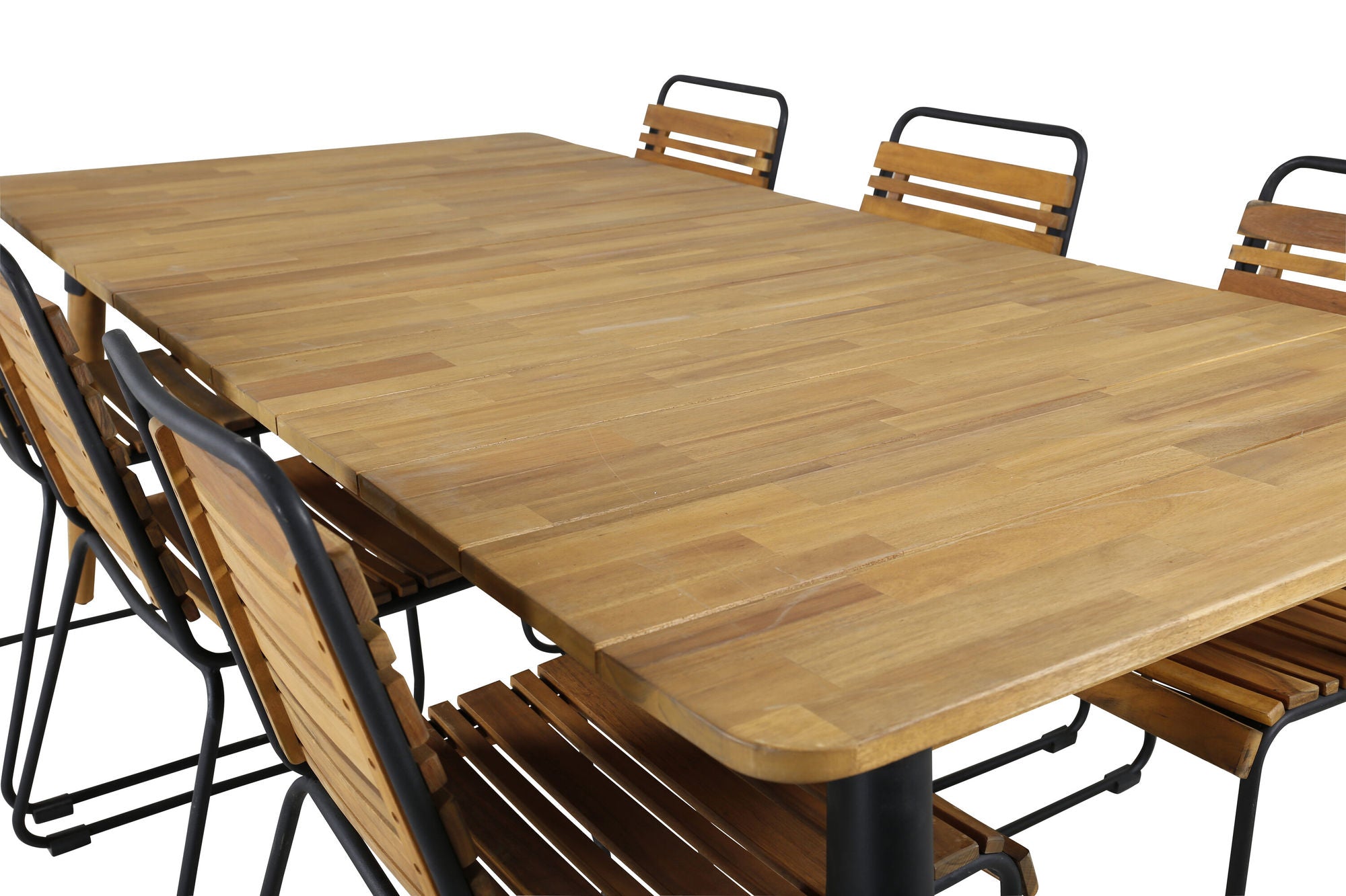 Venture Home Julian spisebord - Acasia - 210*100cm+Bois Spisebordsstol - Black Alu / Acacia_6