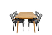 Venture Home Julian spisebord - Acasia - 210*100cm+Dallas Spisebordsstol_6
