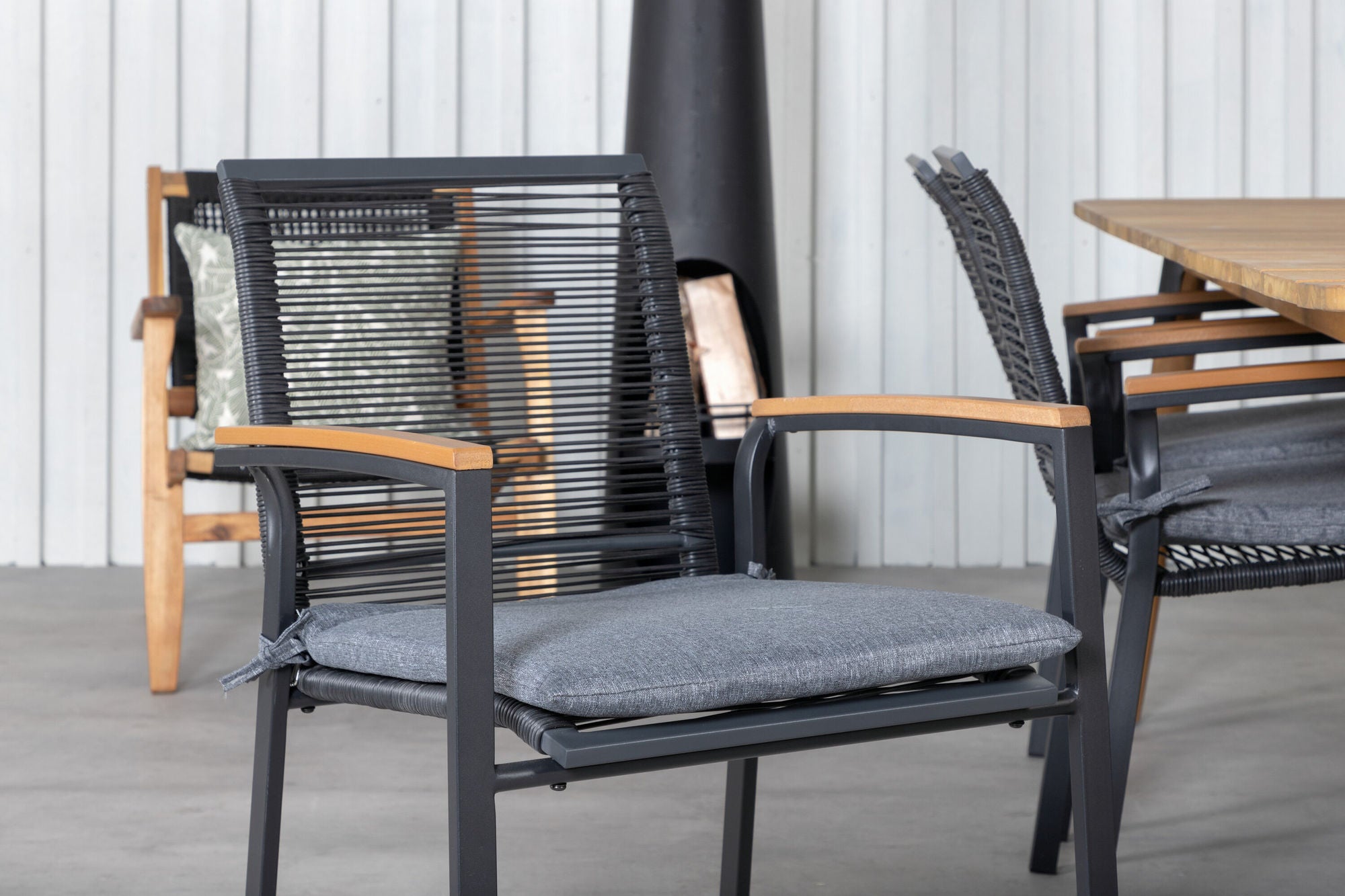Venture Home Julian spisebord - Acasia - 210*100cm+Dallas Spisebordsstol_6
