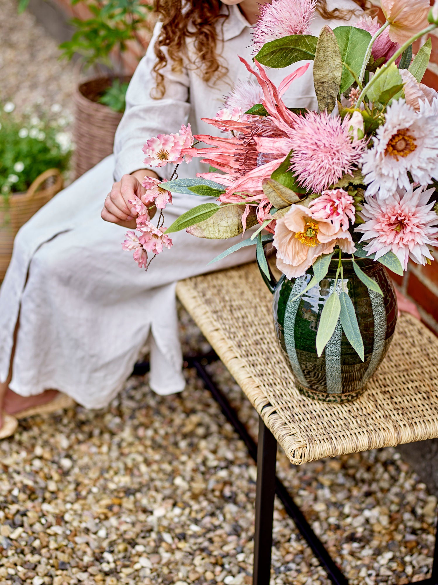 Bloomingville Adilly Bænk, Natur, Polyrattan