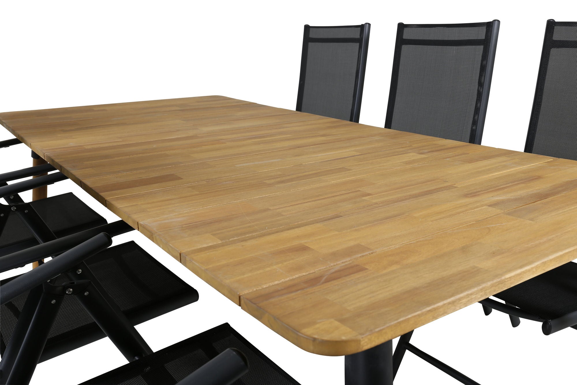 Venture Home Julian spisebord - Acasia - 210*100cm+Break 5:pos stol - Black/Black_6