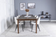 Venture Home Slider Extention bord - Smoked Oak - 170+40+40cm +Velvet Spisebordsstol Corduroy