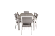 Venture Home Albany spisebord 152/210*90 - White Alu / Grey Aintwood+Levels stol (stackable) - White Alu / Grey Aintwood_6