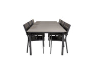 Venture Home Levels bord 229/310 - Black/Grey - Levels stol (stackable) - Black Alu / Black Aintwood 6