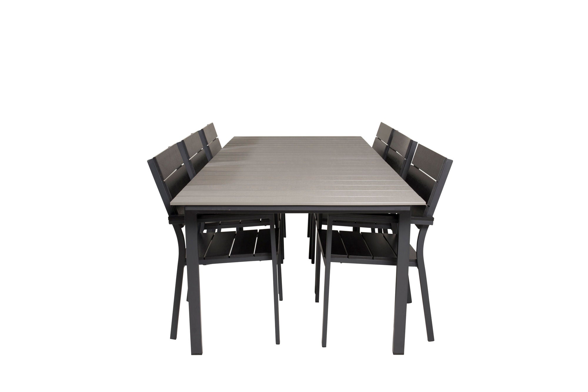 Venture Home Levels bord 229/310 - Black/Grey - Levels stol (stackable) - Black Alu / Black Aintwood 6
