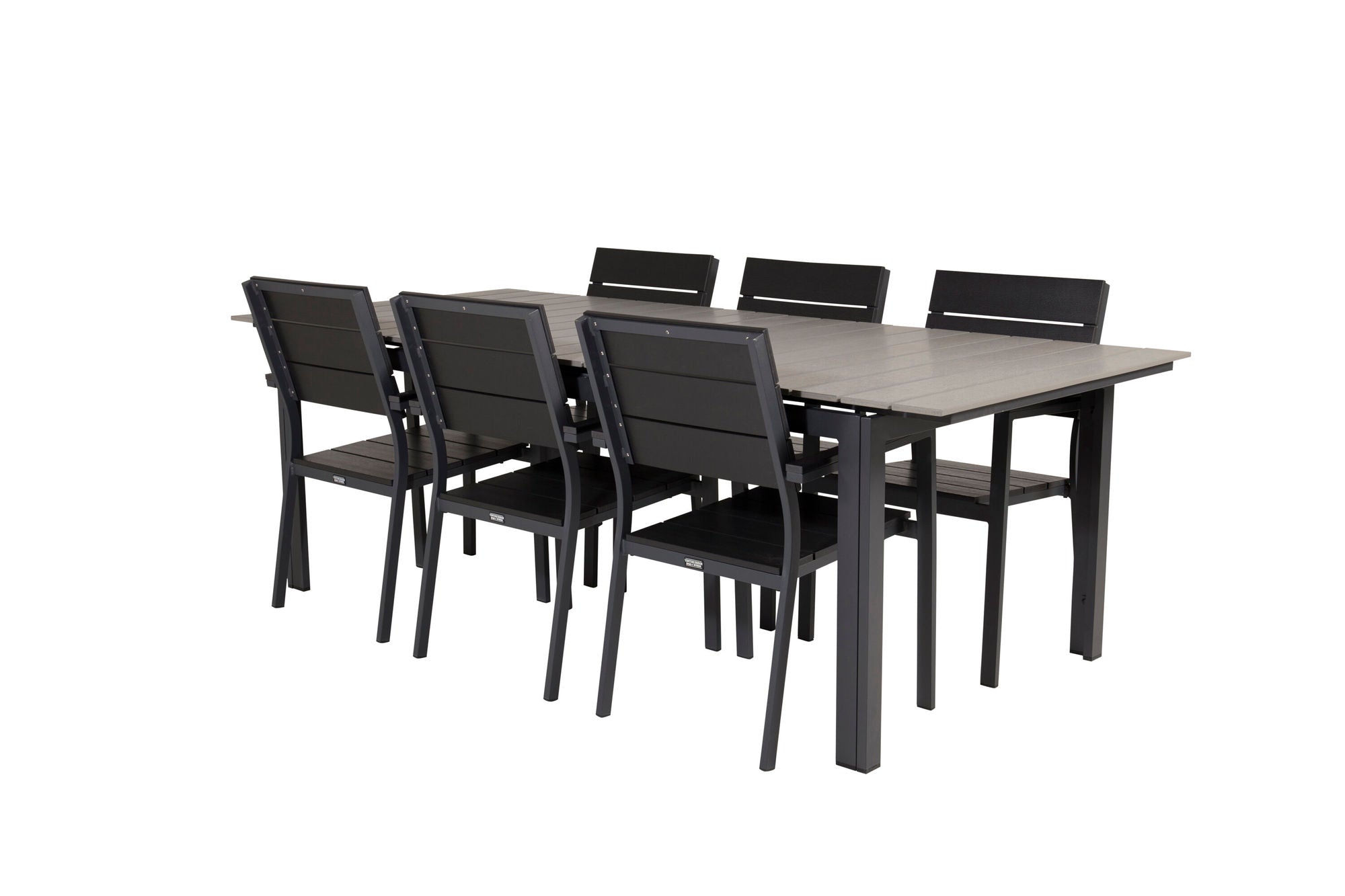 Venture Home Levels bord 229/310 - Black/Grey - Levels stol (stackable) - Black Alu / Black Aintwood 6