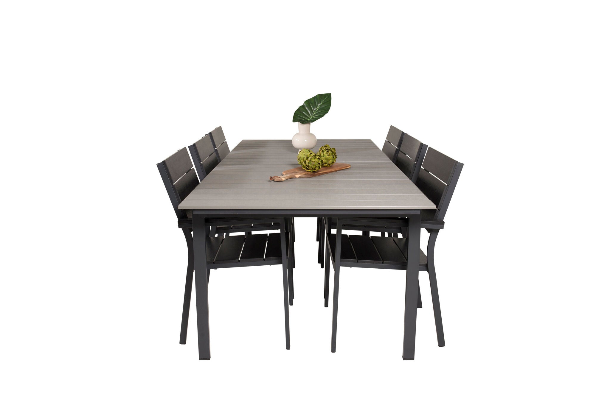 Venture Home Levels bord 229/310 - Black/Grey - Levels stol (stackable) - Black Alu / Black Aintwood 6