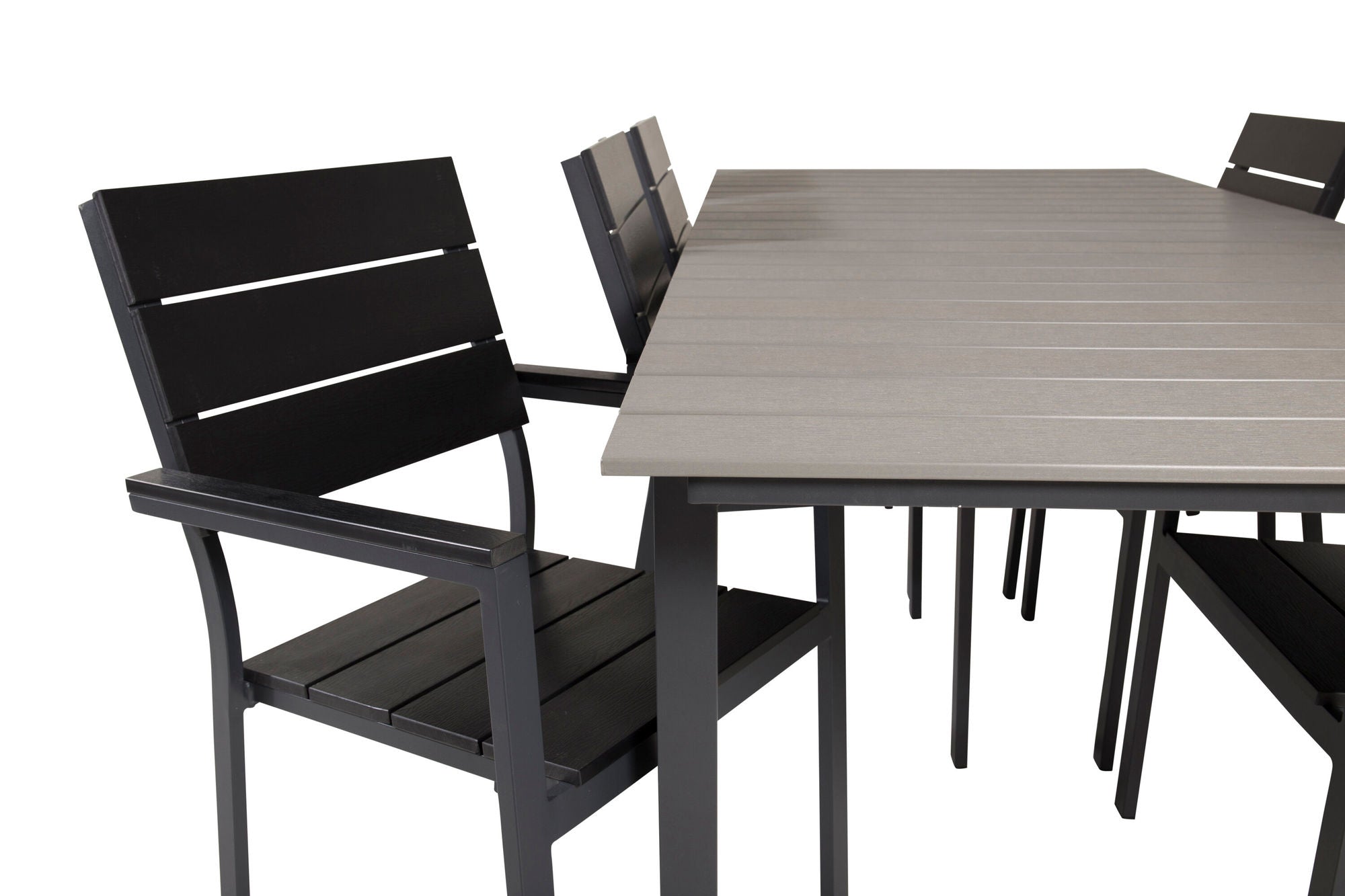 Venture Home Levels bord 229/310 - Black/Grey - Levels stol (stackable) - Black Alu / Black Aintwood 6