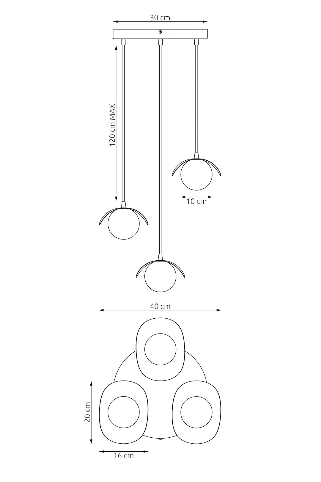 RITUAL 3 PREM SORT Loftlampe