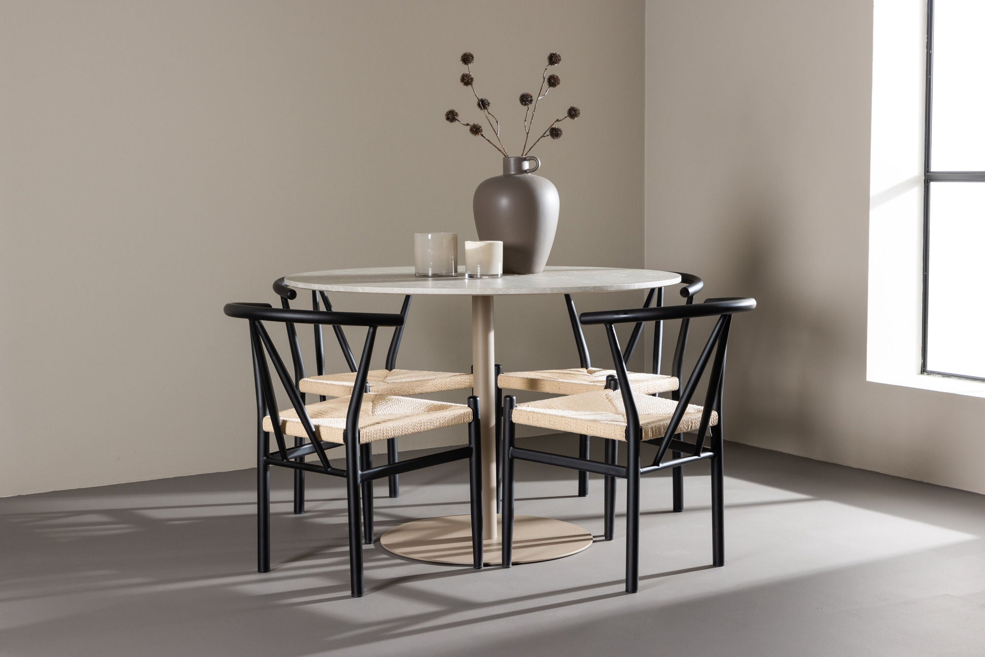Venture Home Lycke spisebord with Alfons Spisebordsstol