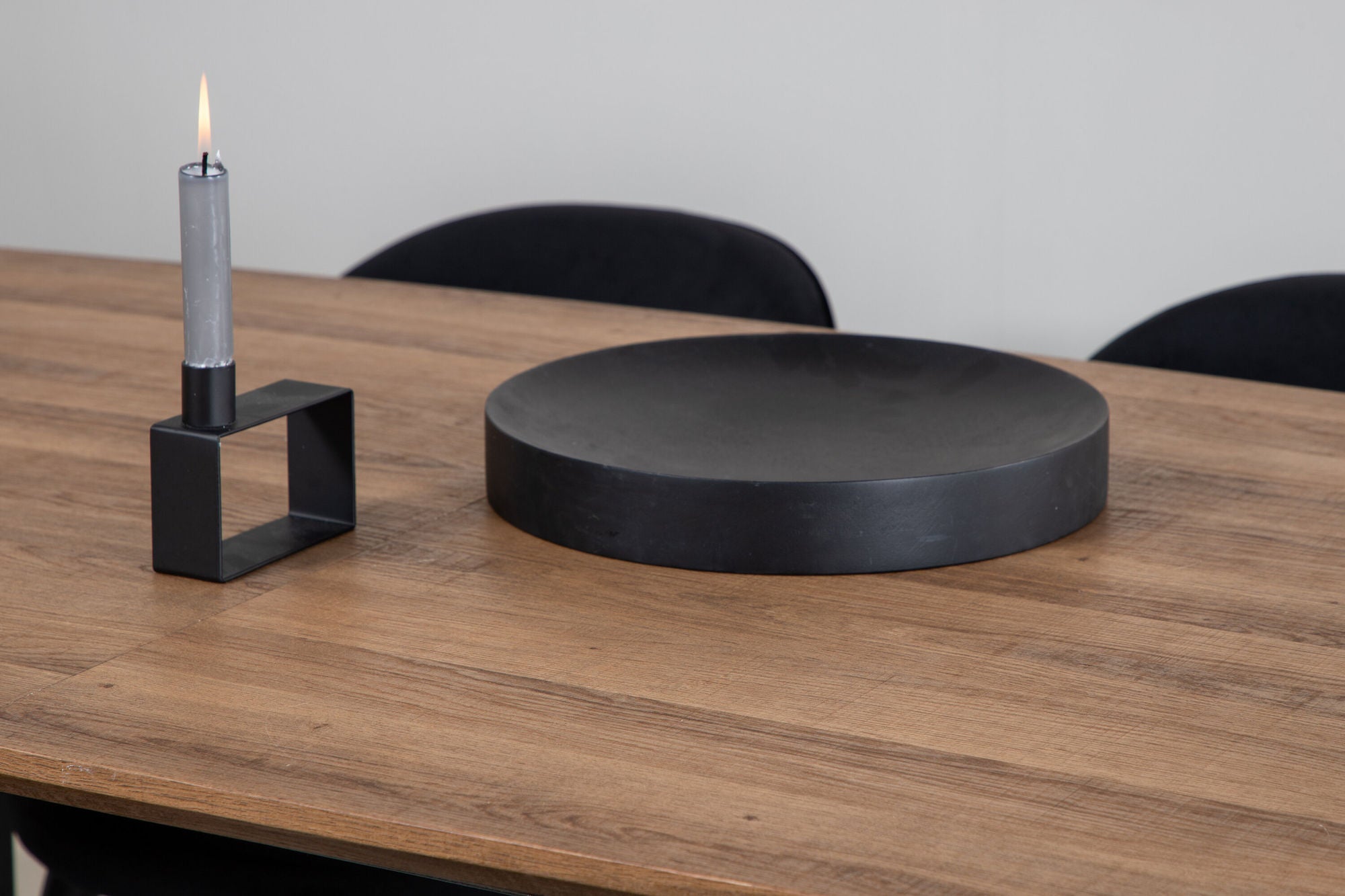 Venture Home Inca spisebord - 160/200*85*H75 - Oak / Black+Velvet Spisebordsstol - Black / Black_4