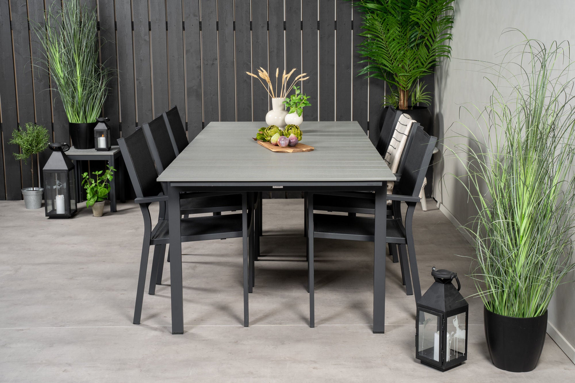 Venture Home Levels bord 229/310 - Black/Grey - Copacabana Stacking stol - Black/Black 6