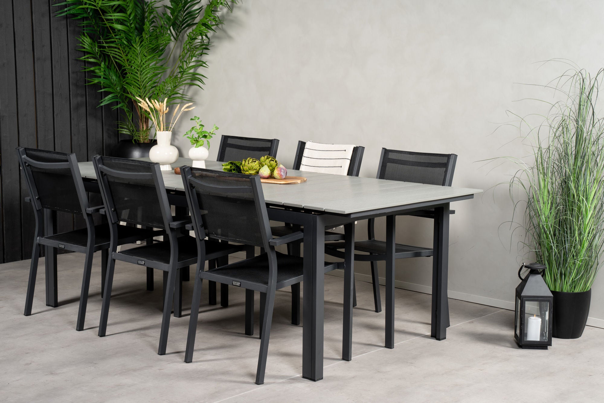 Venture Home Levels bord 229/310 - Black/Grey - Copacabana Stacking stol - Black/Black 6