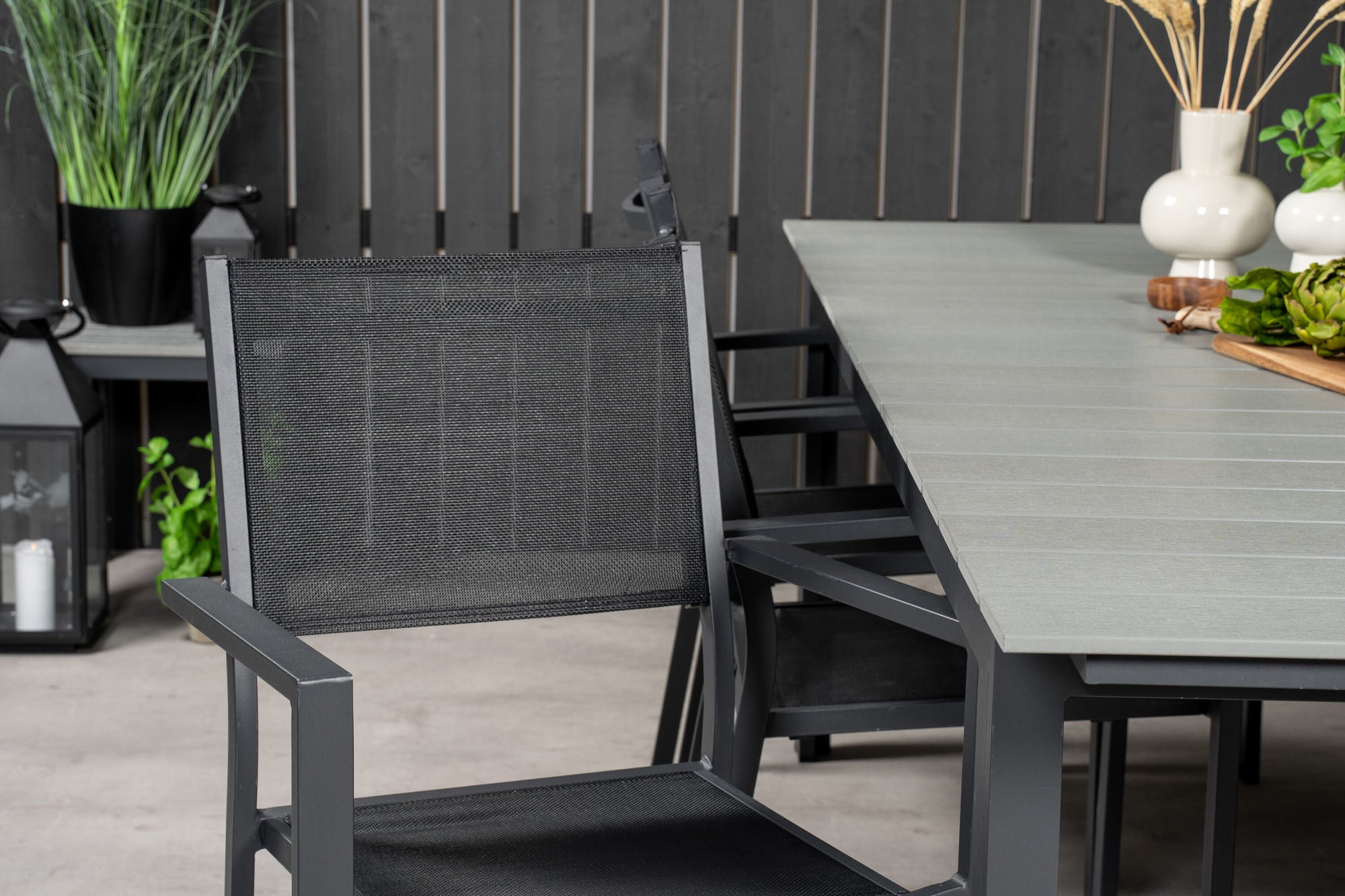 Venture Home Levels bord 229/310 - Black/Grey - Copacabana Stacking stol - Black/Black 6