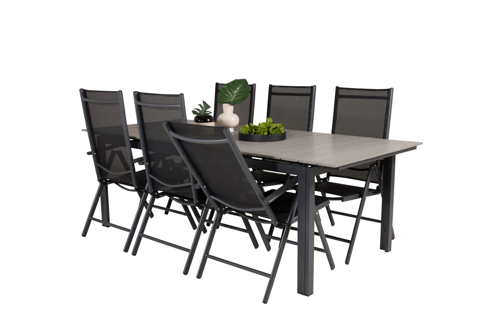 Venture Home Levels bord 229/310 - Black/Grey - Break 5:pos stol - Black/Black 6
