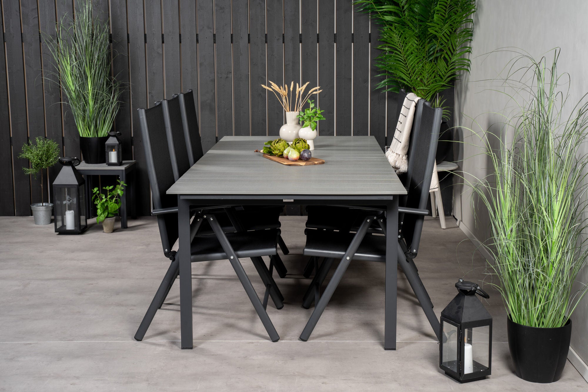 Venture Home Levels bord 229/310 - Black/Grey - Break 5:pos stol - Black/Black 6