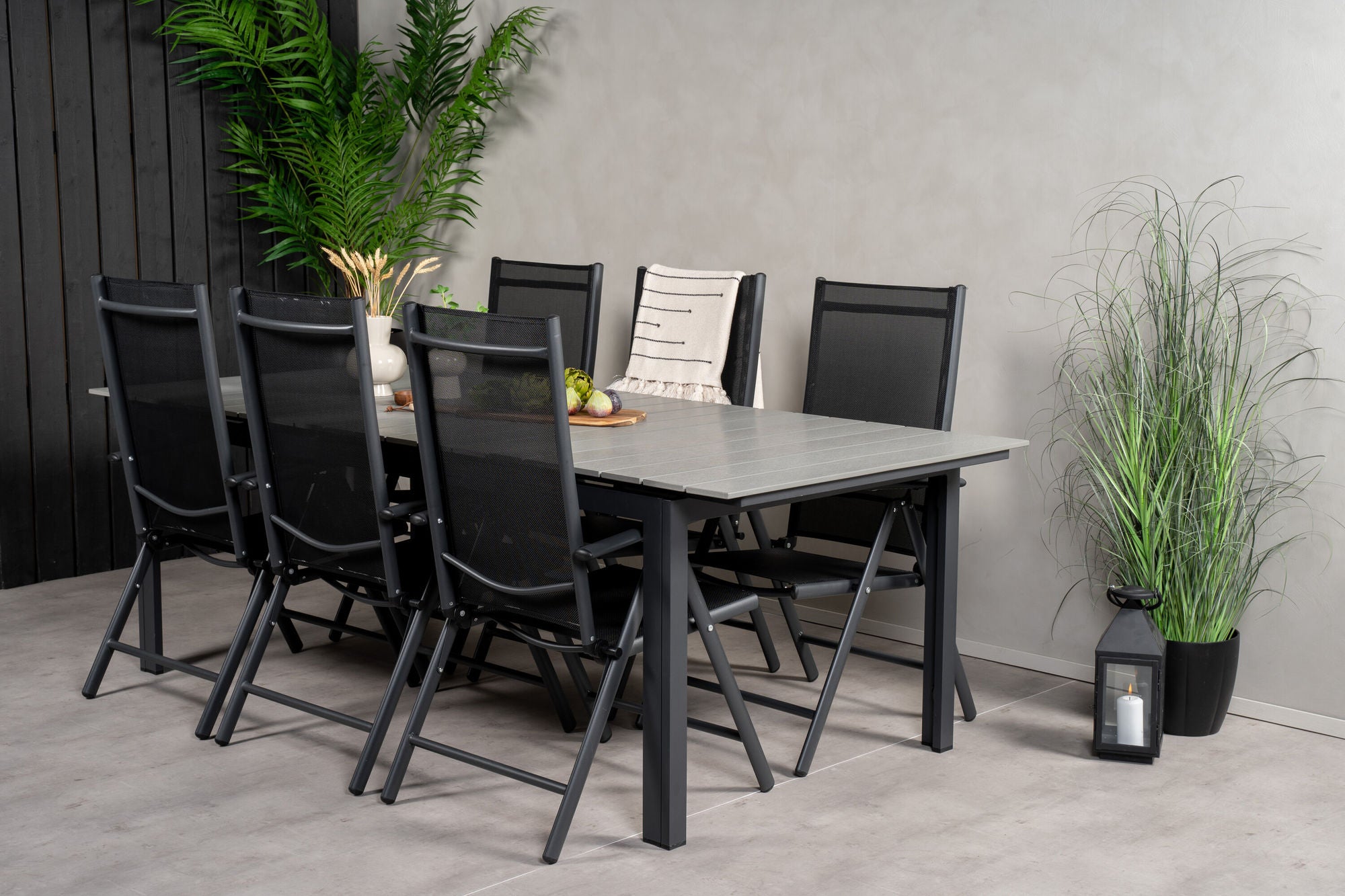 Venture Home Levels bord 229/310 - Black/Grey - Break 5:pos stol - Black/Black 6