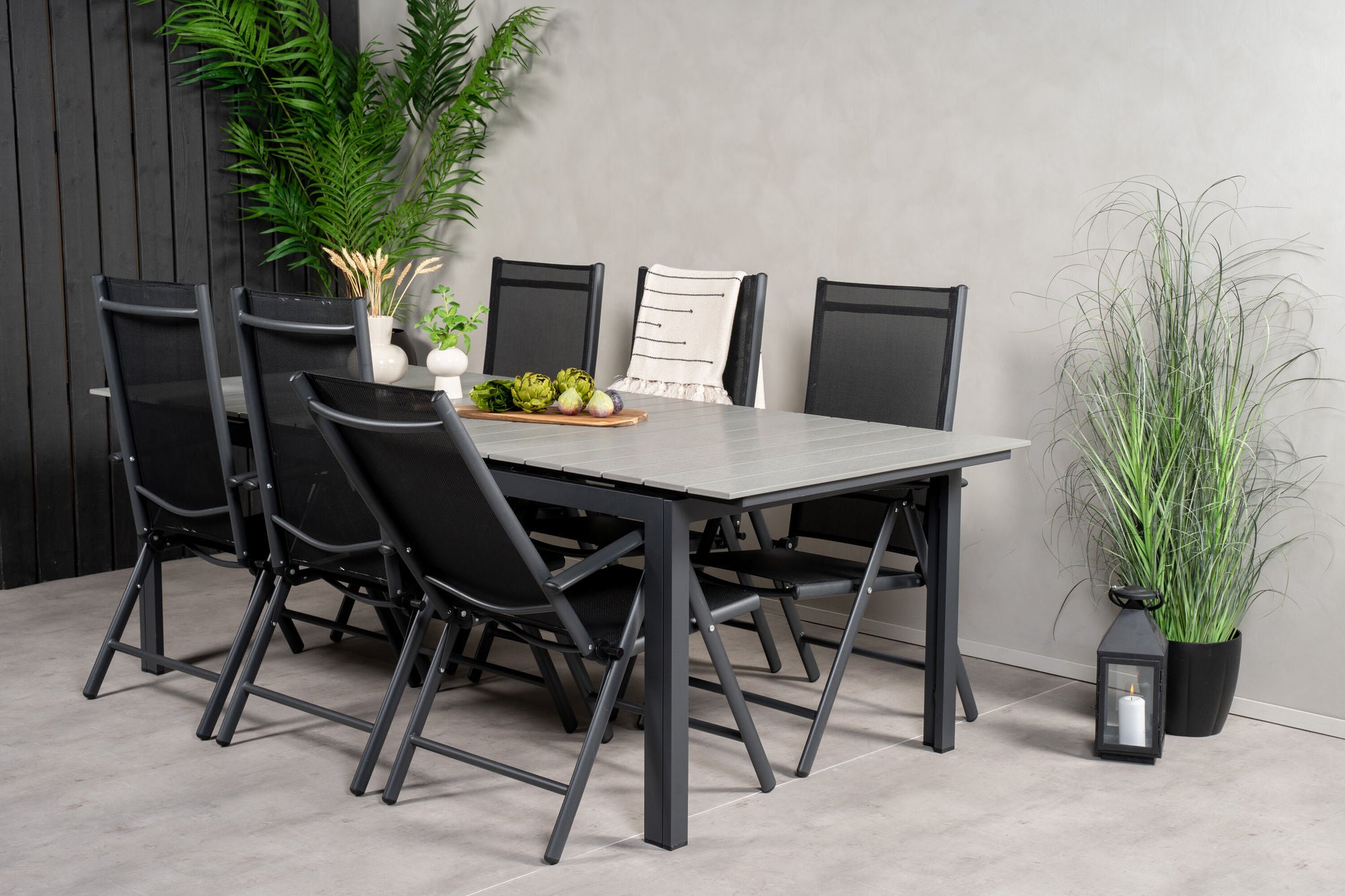 Venture Home Levels bord 229/310 - Black/Grey - Break 5:pos stol - Black/Black 6