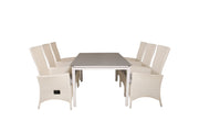 Venture Home Levels bord 160/240 - White/Grey - Padova stol (Recliner) - White/Grey 6