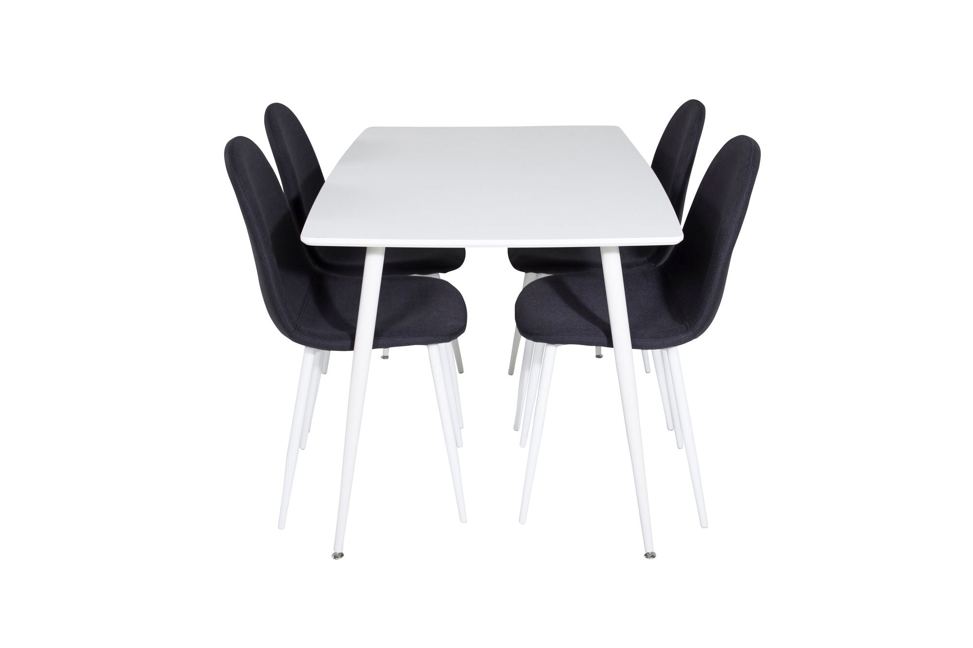 Venture Home Polar spisebord 120 cm - White White+Polar Spisebordsstol - White Legs - Black