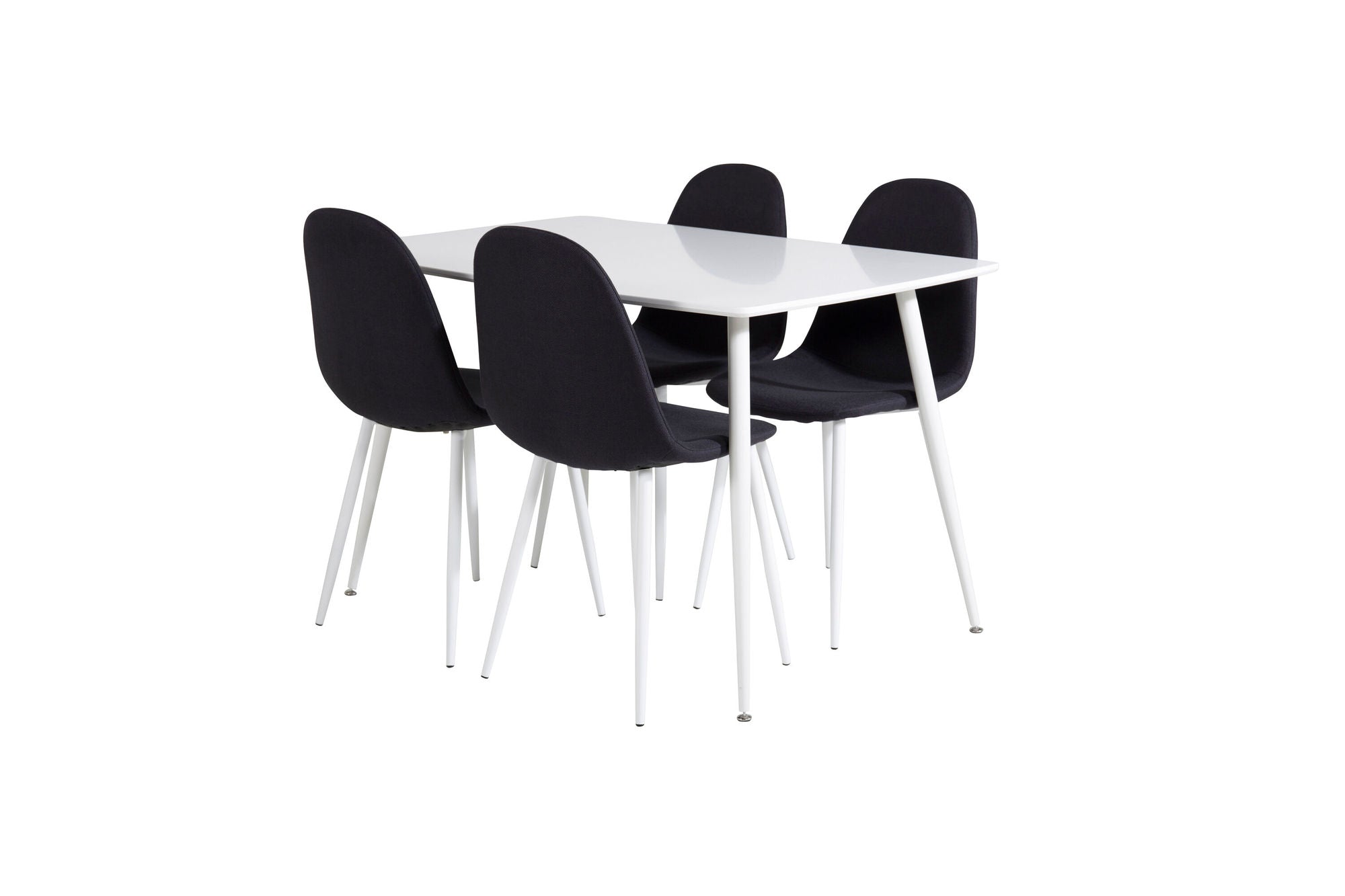 Venture Home Polar spisebord 120 cm - White White+Polar Spisebordsstol - White Legs - Black