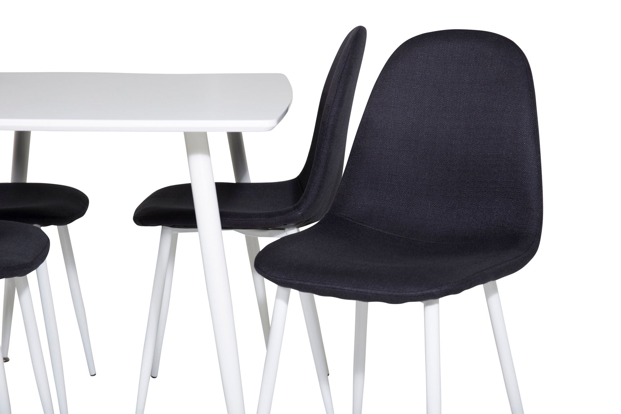 Venture Home Polar spisebord 120 cm - White White+Polar Spisebordsstol - White Legs - Black