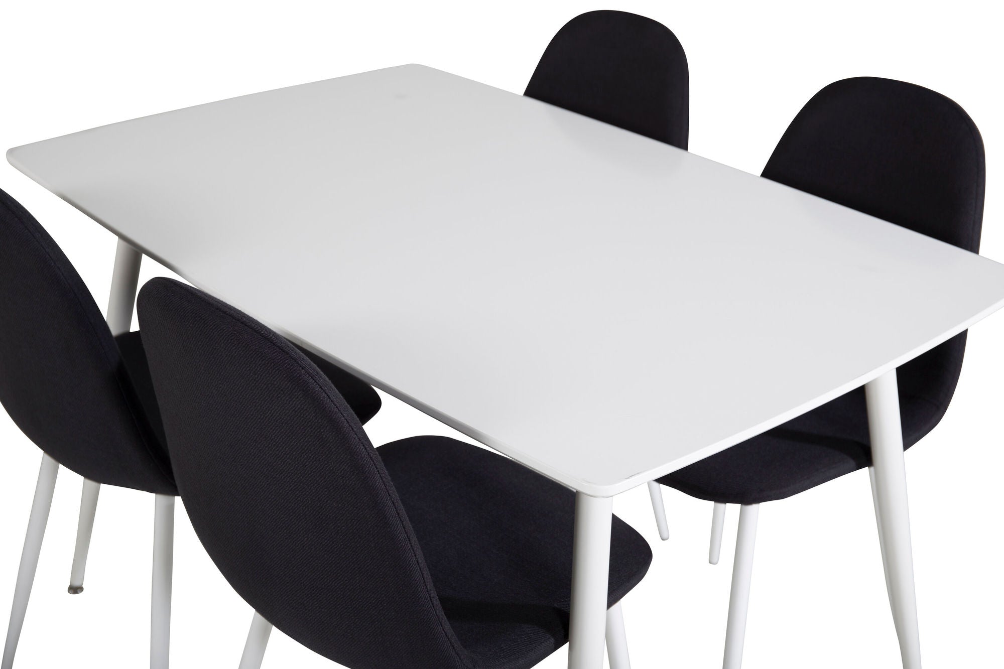 Venture Home Polar spisebord 120 cm - White White+Polar Spisebordsstol - White Legs - Black