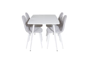 Venture Home Polar spisebord 120 cm - White White+Polar Spisebordsstol - White Legs - Light