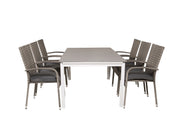 Venture Home Levels bord 160/240 - White/Grey - Anna stol - Grey 6