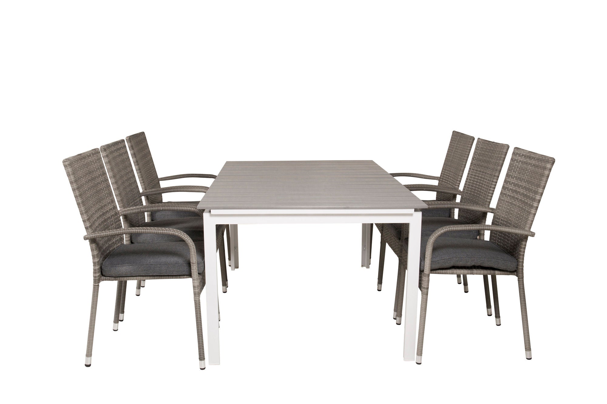 Venture Home Levels bord 160/240 - White/Grey - Anna stol - Grey 6