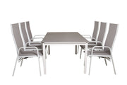 Venture Home Levels bord 160/240 - White/Grey - Copacabana Recliner stol - White/Grey 6